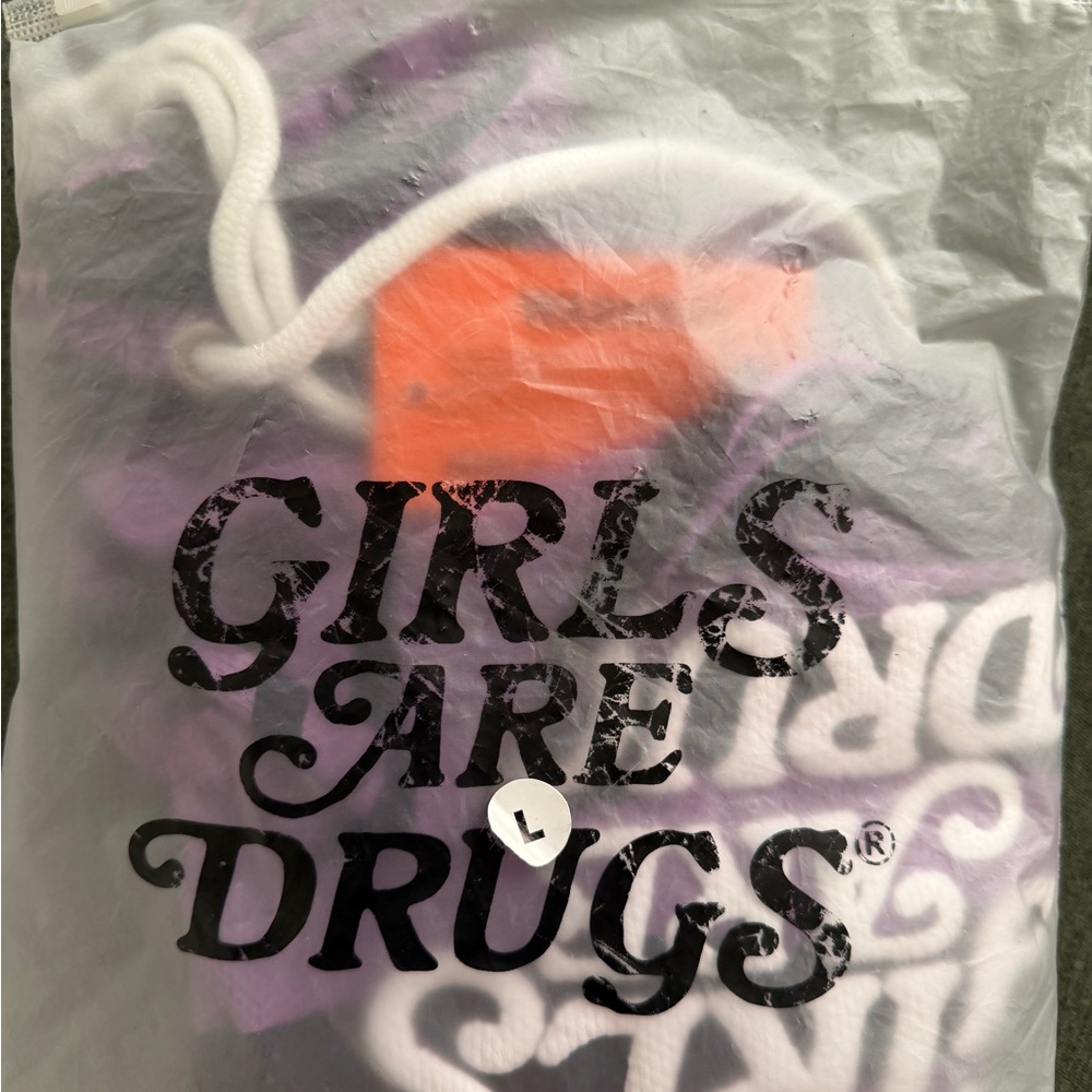 Girls Are Drugs Purple Mesh Shorts